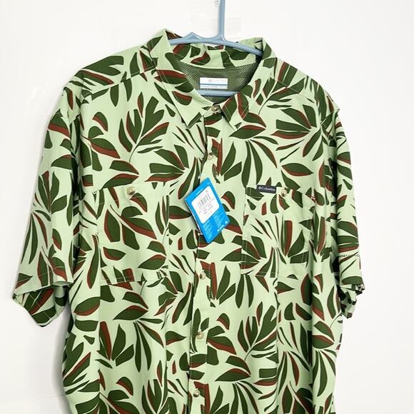 Mens Columbia Utilizer Printed Woven Short Sleeve Shirt Size XXL - Picture 6 of 8